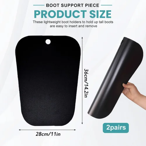 Vista 2 de Insertos moldeadores de botas (2 pares, 4 hojas) para botas altas, soportes de árbol de zapatos de 14 pulgadas de grosor para hombres y mujeres