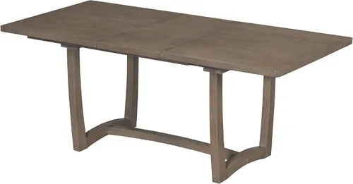 Vista 7 de Merax Juego de mesa de comedor extensible de 7 piezas para 6, mesa de cocina rectangular con 6 sillas tapizadas y respaldo curvado para comedor