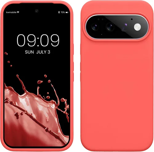 Vista 271 de kwmobile Funda Compatible con Google Pixel 6 - Funda de teléfono de silicona de TPU con acabado suave - Océano Profundo