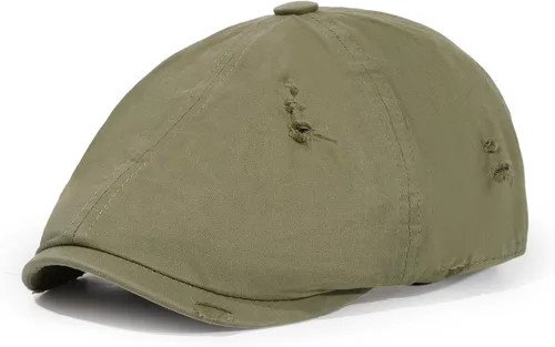 Vista 8 de Sombrero Newsboy de Qlauca para Hombre de Algodón 6 Paneles