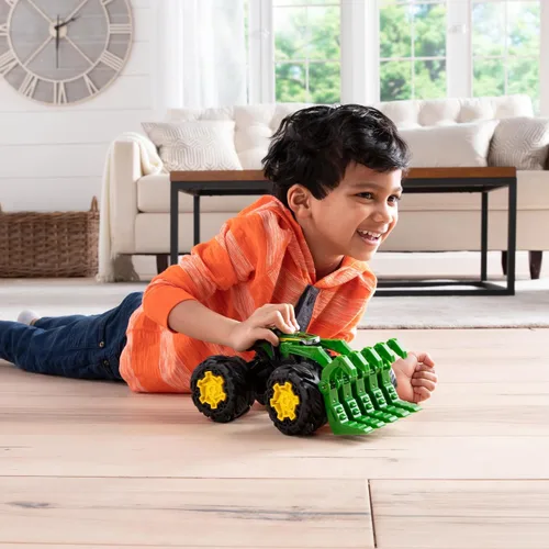 Vista 7 de John Deere Monster Treads Rev Up Tractor Toy Tractor Toys - Neumáticos y sonidos estilo camión monstruo - 10 pulgadas - Edades 3 años en adelante