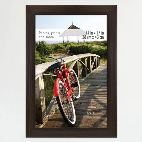 Vista 84 de MCS Marco para póster con estilo de museo, 11 x 17 pulgadas, madera de granero, vertical y horizontal, para colgar en la pared, marco grande