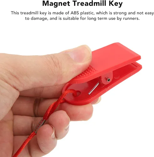 Vista 4 de Llave de seguridad para cinta de correr, 2 unidades, cinta de correr universal, llave de seguridad, máquina para correr, imán de llave, cinta