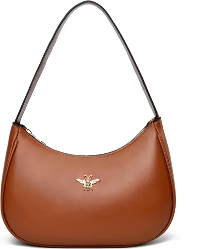 Vista 11 de BAIKELI Bolso de hombro en forma de media luna para mujeres, pequeño bolso al hombro clásico retro, de estilo embrague, bolso tipo hobo, bolso