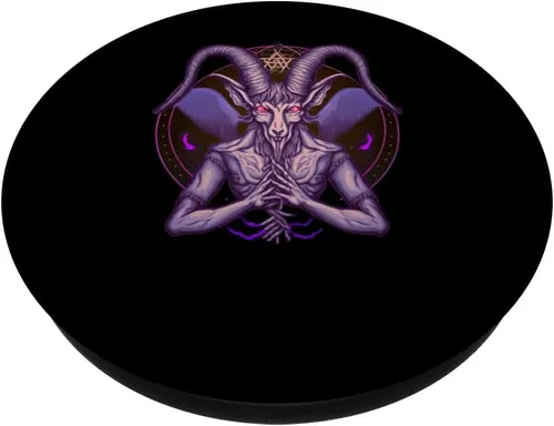 Vista 2 de Occult Gothic Aesthetic Baphomet PopSockets Swappable PopGrip
