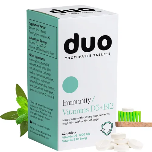 Vista 11 de Pastillas de dentífrico Duo Energy Cafeína + B12 con nanohidroxiapatita (nHa) - Blanqueamiento, remineralización y reducción de la sensibilidad