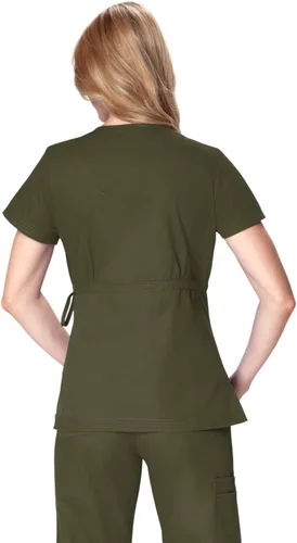 Vista 3 de koi Classic 137 Katelyn Blusa scrub Mock-Wrap, para mujer