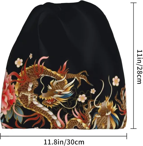 Vista 3 de Fantasy Dragon - Gorro multifunción con diseño de calavera suave y elástico gorro de invierno cálido bufanda de moda para hombres y mujeres