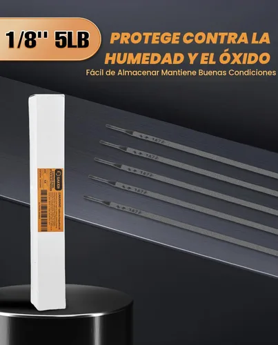 Vista 3 de Saker E6013 Varilla de Soldadura 1/8'' 5LB Electrodos de Soldadura de Varilla de Acero al Carbono
