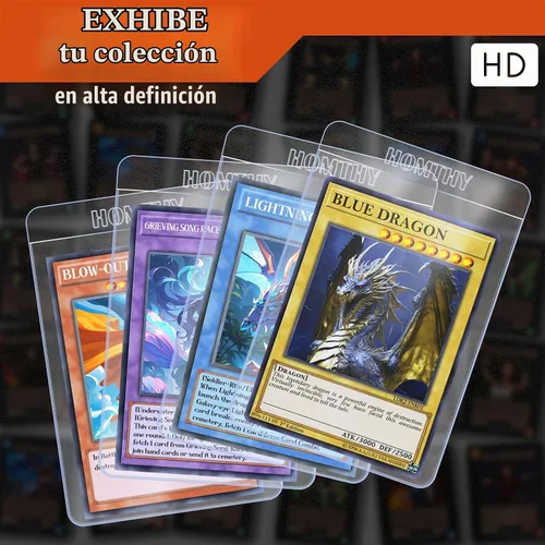 Vista 3 de Tarjeteros semirrígidos de 50ct para tarjetas de intercambio, fundas