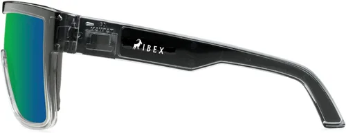Vista 3 de IBEX The GOAT - Lentes de sol de seguridad con certificación ANSI Z87+, protección ultra UV 400, lentes de espejo y montura negra, para hombres