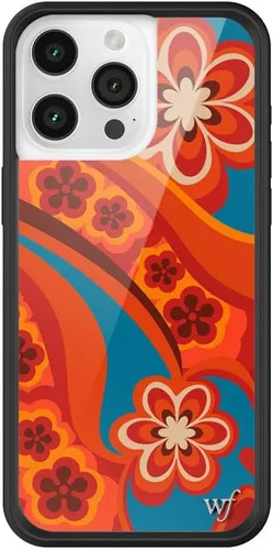 Vista 34 de Wildflower Cases - Funda Surf's Up, Compatible con Apple iPhone 15 Pro Max Moderno, Rojo, Morado, Floral, Verano, Playa - Parachoques Protector