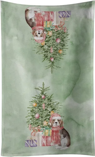 Vista 15 de Caroline's Treasures Toalla de cocina Christmas English Bulldog #2, 15 X 28, multicolor