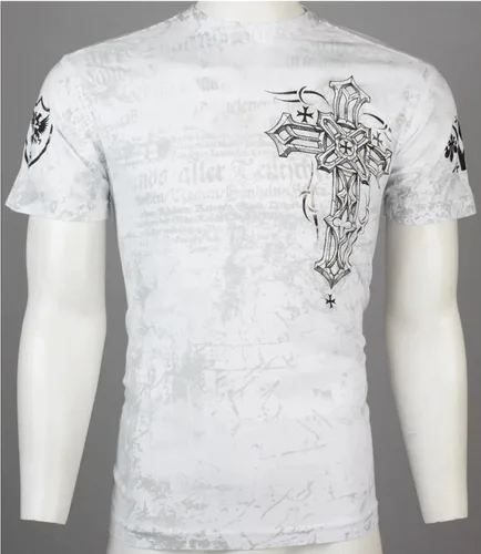 Vista 6 de Archaic by Affliction - Camiseta para hombre, color blanco
