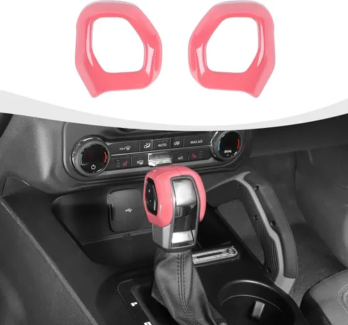 Vista 15 de RAZPOY Cubierta de la perilla de la palanca de cambios compatible con accesorios interiores Ford Bronco 2021-2025, color azul
