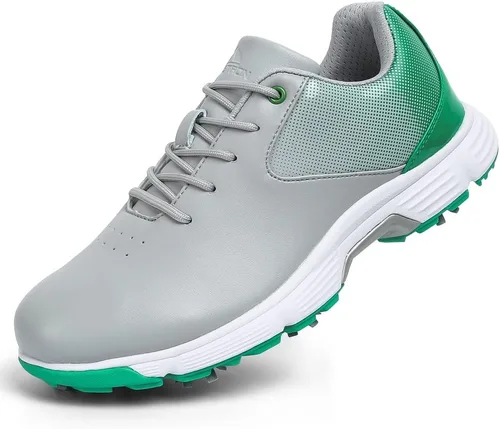 Vista 3 de Zapatos de golf impermeables para hombre, sin pinchos, para entrenamiento deportivo de golf, tenis clásicos para hombre, talla 13 14
