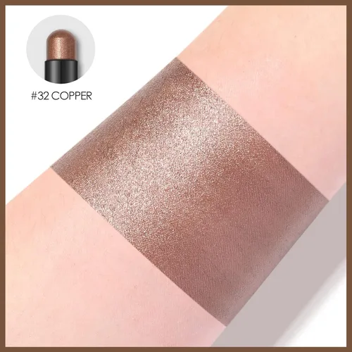 Vista 6 de FOCALLURE - Sombra de ojos en barra cremosa, brillante y mate, lápiz iluminador suave para mujeres, maquillaje de sombra de ojos y delineador