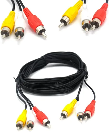 Vista 5 de Padarsey RCA - Adaptador divisor en Y, 2 hembras a 1 macho para audio y video, AV TV Cable Convert, pieza de 4