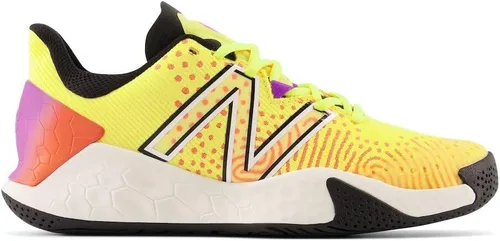 Vista 3 de New Balance Cancha dura Fresh Foam X Lav V2 para mujer Piña Cósmica/Rosa Cósmica