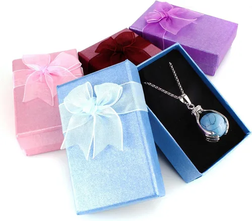 Vista 9 de BEADNOVA collar con gema de curación con cadena de acero inoxidable de 18 pulgadas, con embalaje de caja de regalo