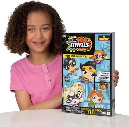Vista 6 de DC Comics Minis, paquete de 12 Micros, figuras coleccionables de 1.5 pulgadas (muñecas, juguetes), exclusivo de Amazon