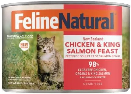 Vista 12 de Feline Natural New Zealand Comida Enlatada para Gatos Alimento Húmedo, Alto en Carne, Bajo en Carbohidratos y Sin Granos Comida Húmeda para Gatos