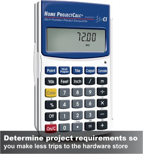 Vista 4 de Calculated Industries 8510 Home ProjectCalc Calculadora de proyectos de fracción de pies y pulgadas Llaves dedicadas para estimar cantidades