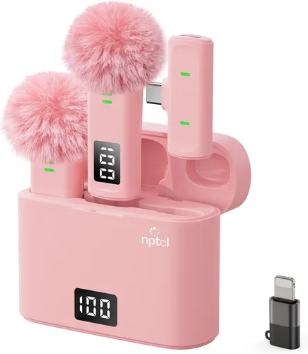 Vista 10 de Micrófono inalámbrico para creadores de contenido, micrófono USB