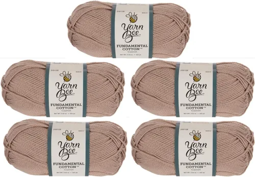 Vista 13 de Hilo Bee 4 - Mediano – Rollo Suave – 164 Yardas de Hilo de Algodón Mercerizado para Tejer Mantas, Sombreros y Más – Suministros para Artesanías