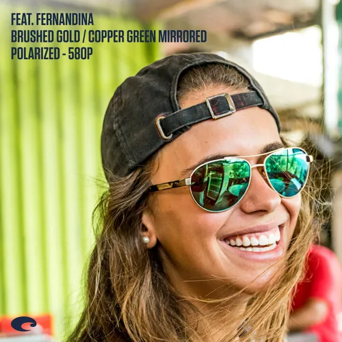 Vista 10 de Costa Del Mar Gafas de sol Fernandina Aviator para hombre