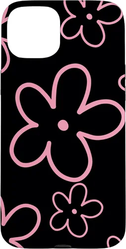 Vista 9 de Pink Black Flower Retro Modern Boho Floral Aesthetics Case for iPhone 17