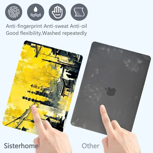 Vista 3 de Batianda Funda diseñada para el nuevo MacBook Pro M2 de 13 pulgadas, modelo A2338, versión 2022, carcasa protectora rígida ultrafina, antisucia