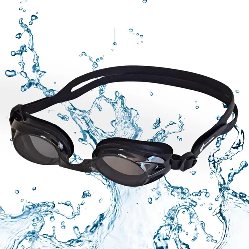 Vista 5 de Gafas de natación antivaho para adultos, gafas de natación miopía miopía para visión miopía MS 5000P, color negro