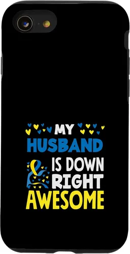 Vista 18 de My Husband is Down Right Awesome Down Syndrome Awareness Case for iPhone 17