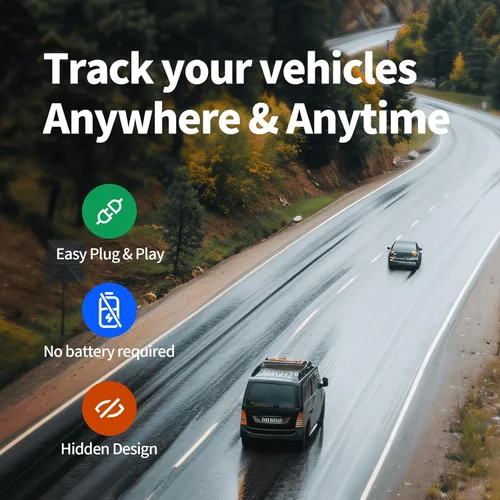Vista 8 de Rastreador GPS con cable para vehículos, sin cargo mensual, sin suscripción, seguimiento en tiempo real, SIM 4G y datos incluidos, historial