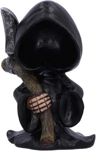 Vista 7 de KLKCMS Estatua de figura de Halloween, acento de muerte santa, celebración de Santa Muerte, figura de la Santa Muerte para armario de fiesta