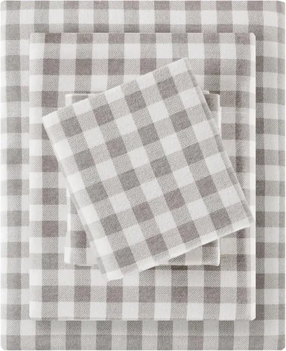 Vista 21 de True North by Sleep Philosophy - Juego de sábanas de franela, 100% de algodón, cómodo, bonito y muy suave, bolsillo elástico para colchones de hasta