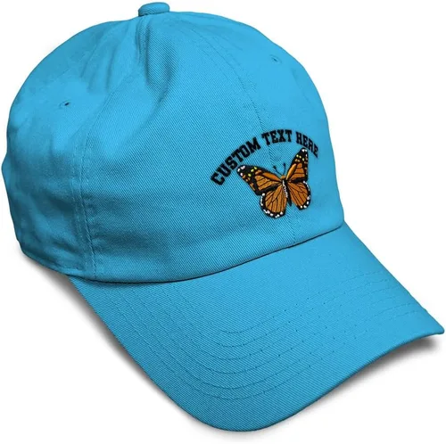 Vista 50 de Gorra de béisbol suave con diseño de mariposa monarca, con insectos, bordado de mariposa, de algodón, para hombres y mujeres