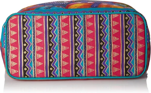 Vista 4 de Laurel Burch (LB5230) Bolso de hombro con cremallera superior 19, 1/2 pulgada por 6, 3/4 pulgadas por 15 pulgadas, Fantasticats