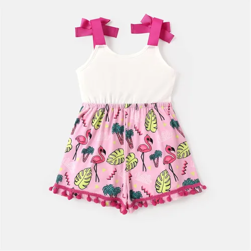 Vista 2 de L.O.L. Surprise! Mono sin mangas para niñas con lazo y bloques de color, color blanco, 2-6 años