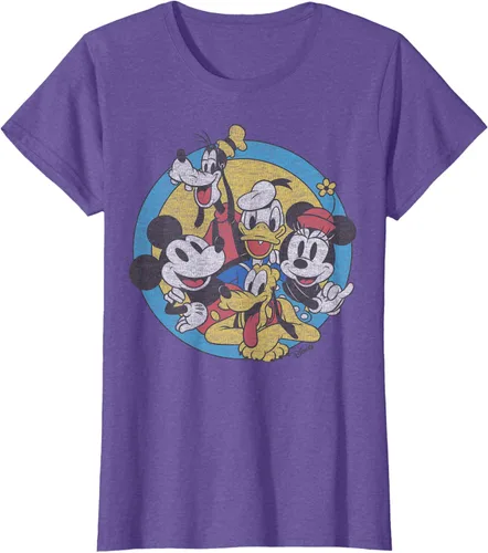 Vista 20 de Disney Camiseta retro de Mickey and Friends Group Shot