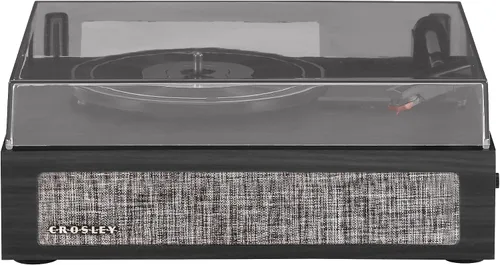 Vista 6 de Crosley CR6042A-BK Scout - Tocadiscos Bluetooth de 3 velocidades con altavoces integrados, color negro