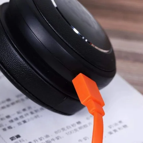 Vista 6 de Aquelo Cable de carga USB de alimentación rápida para JBL Altavoz Bluetooth inalámbrico Auriculares Auriculares MicroUSB, 3.3 pies y naranja