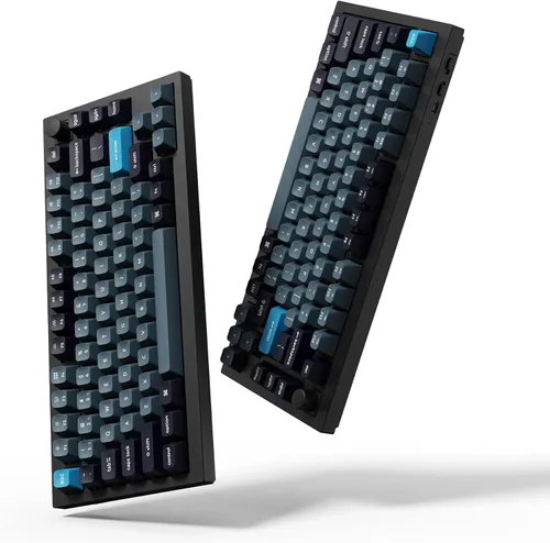 Vista 9 de Keychron Q1 Pro Teclado mecánico inalámbrico personalizado, QMKVIA programable de aluminio completo 75% diseño BluetoothRGB con cable
