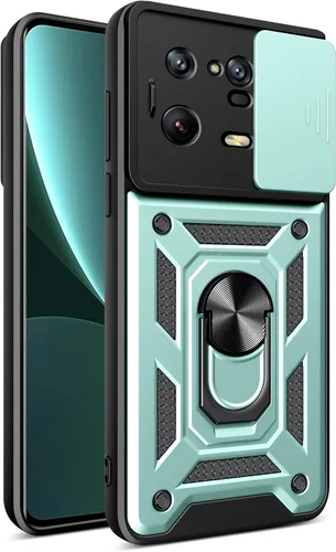 Vista 206 de Compatible con Tecno Pova Neo 2 Bracket Shell, con cubierta deslizante para lente de cámara compatible con Tecno Pova Neo 2 LG6n Case Negro