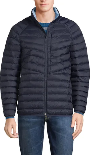 Vista 3 de Lands' End Chaqueta de plumón con capucha ultraligera y plegable para hombre