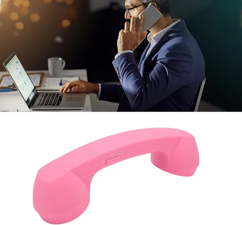 Vista 4 de Teléfono retro con Bluetooth, receptor de teléfono a prueba de radiación para teléfono celular con llamada cómoda, clásico vintage inalámbrico