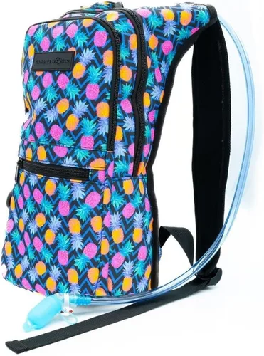 Vista 13 de Kandies World Reflective Festival - Paquete de hidratación – Bolsa de agua de 2 litros para raves, senderismo, ciclismo, correr y más