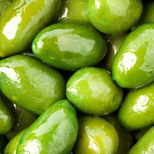 Vista 2 de Sanniti Tarro entero de aceitunas Bella Di Cerignola, 20.5 oz