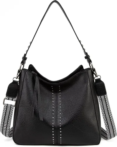Vista 8 de Montana West - Bolsas hobo medianas para mujer, con asa superior, bandolera, bolso cruzado, bolsa de mano tipo cubo